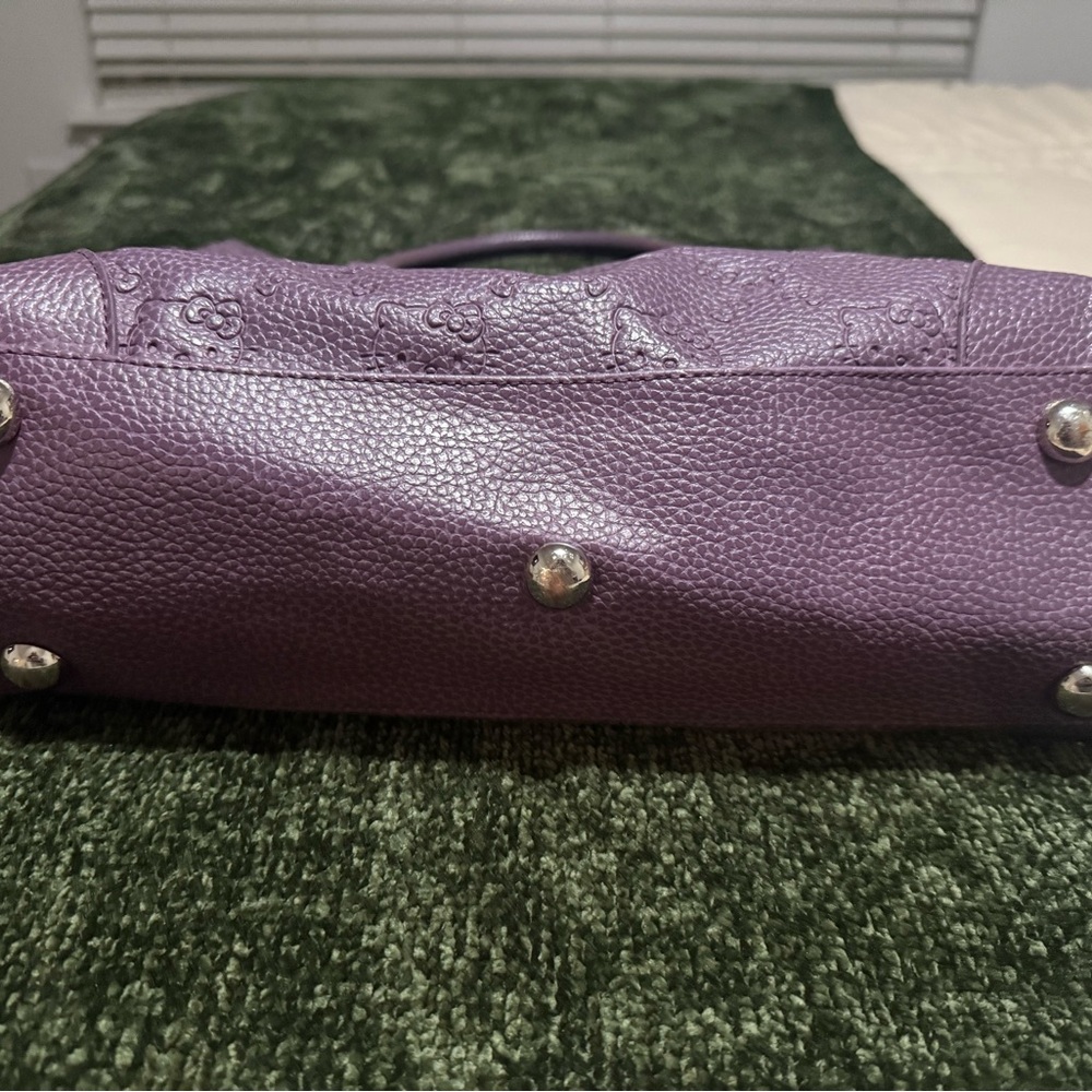 💜 Hello Kitty x Loungefly Embossed Purple Leather Tote Bag - Picture 16 of 16